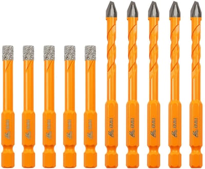 Tegelboren Kit - Boren Set - Keramiek Boren - Carbide Punt - 6mm 10 Stuks