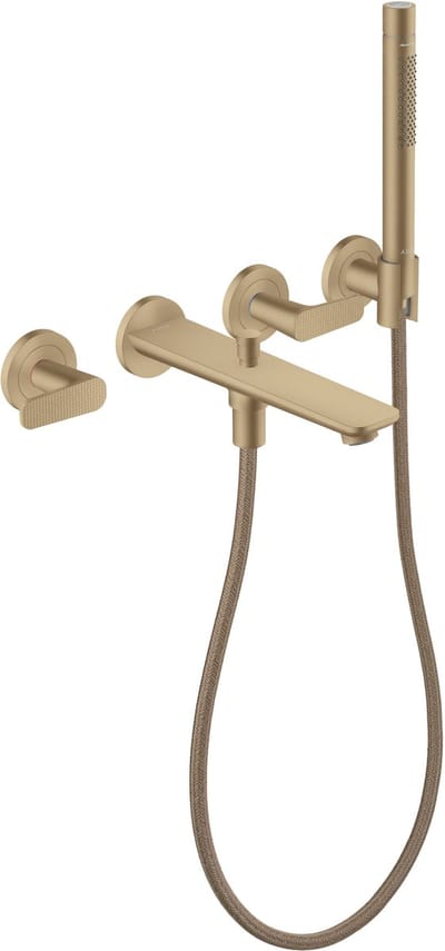 Axor Citterio C - Inbouw badkraan, 4-gats installatie, met accessoires, geborsteld brons 49481140