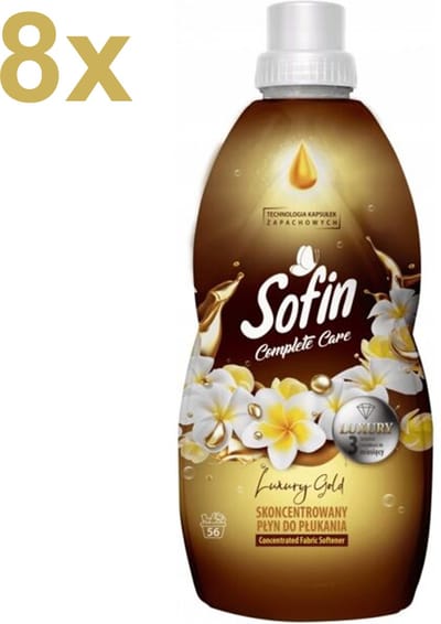 Sofin Wasverzachter - Complete Care - Luxury Gold - 8x 1400 ml - 448 Wasbeurten - Voordeelverpakking