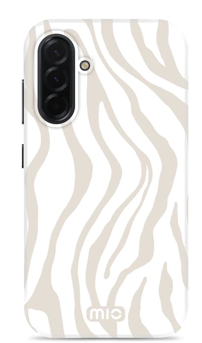 MIO by Mobilize Hoesje | Geschikt voor Samsung Galaxy A36 / A56 | Compatibel met MagSafe | Hard Shell Back Cover | Sandy Zebra