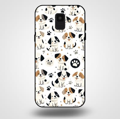 Smartphonica Telefoonhoesje voor Samsung Galaxy A6 2018 met honden opdruk - TPU backcover case honden design geschikt voor Samsung Galaxy A6 2018