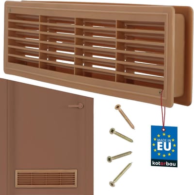 Ventilatierooster Kunststof Beige 13,5 x 48,8 cm Universeel