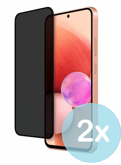 Privacy Screenprotector Geschikt voor Samsung Galaxy A13 4G – Anti-Gluren – Krasbestendig Gehard Glas 9H – Volledige Dekking – 2-Pack – FuturiQ