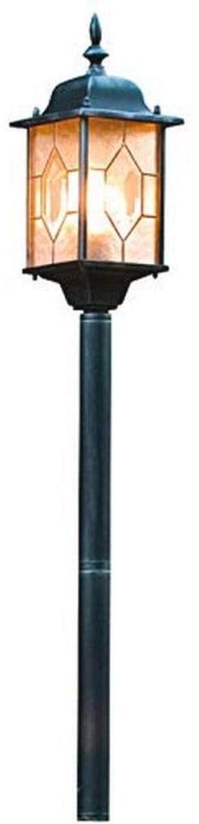 Padverlichting Aluminium Zwart en Zilver - 16cm Breed, 105cm Hoog, IP43
