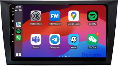 CarPlay autoradio geschikt voor Volkswagen Golf 6 (2009 t/m 2012) | 9 inch | Android 13 | Draadloos Apple CarPlay & Android Auto | 2GB + 32GB | QuadCore processor | Denago DNG-A78 | 2025 model | 2009 2010 2011 2012 | Bluetooth & Wifi