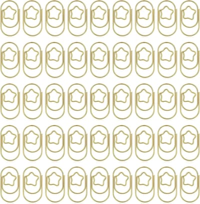 Clips, Fancy Decoratieve Paperclips Leuke Gouden Kleine Kleine Gouden Bindmiddel Clips voor Bruiloft Uitnodiging & Kantoor