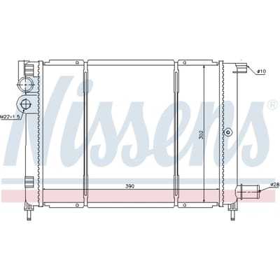 Radiator, motorkoeling NISSENS 61397