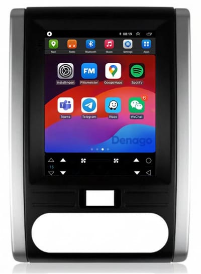 CarPlay autoradio geschikt voor Nissan X-Trail | 2008 t/m 2012 | Tesla Style | Android 13 | Draadloos Apple CarPlay & Android Auto | 2GB + 32GB | Denago DNG-A422 | 9.7 inch | 2008 2009 2010 2011 2012 | Bluetooth & Wifi