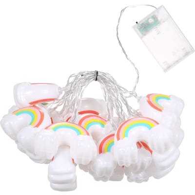 10FT 20LED Regenboog Lichtsnoer Kerst Decoratieve Lichtsnoeren LED Hangende Lichten Altijd Aan & 3m