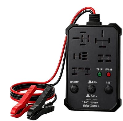 Relaistester Auto - Circuittester Voertuig - Snel Diagnose - Geïntegreerde Controlelampjes - 12 V 24 V - Zwart