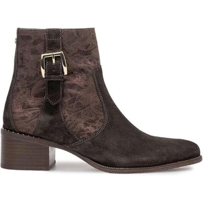 Floris Van Bommel Sfw-50065 Evi Enkellaarsjes - Enkelboots met rits - Dames - Bruin - Maat 39