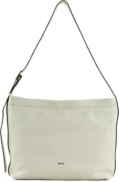 abro Leren Schoudertas Leather Dalia Hobo 11 am Bag Ivory Crème