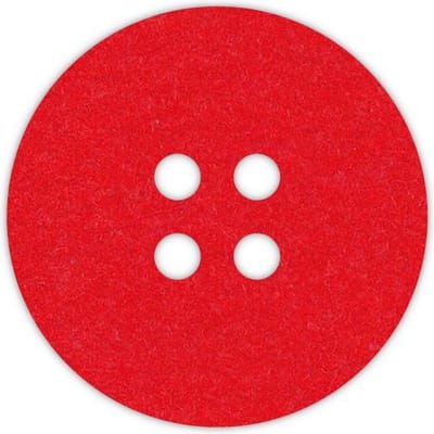 Knoop onderzetters - Vilt - Rood - Rond - 6 stuks - ø 9,5 cm - Tafeldecoratie - Glas onderzetter - Cadeau - Woondecoratie - Woonkamer - Tafelbescherming - Onderzetters Voor Glazen - Keukenbenodigdheden - Woonaccessoires - Tafelaccessoires