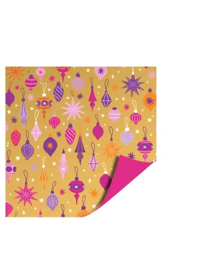 3m Cadeaupapier Christmas - 30cm breed - cadeaupapier - leuk inpakken - kado - inpakpapier - verpakken - Feestje - balls - Funky colors