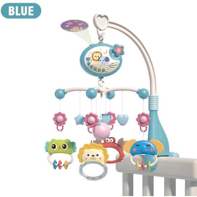 Wiegbel Baby Ster Projectie Universeel Verplaatsbaar Afstandsbediening 0-6 Maanden Pasgeboren Baby Wiegbel Speelgoed voor Peuters Cadeaus