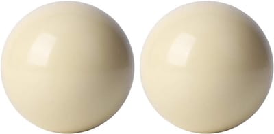 Set van 2 witte biljartballen van 5,8 cm - Hars biljartballen voor training en recreatieve spellen