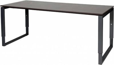Verstelbaar Bureau - Plus 180x80 logan - zwart frame