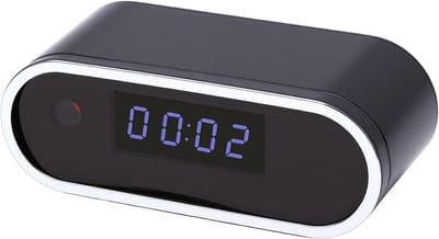 Beveiligingscamera - Binnencamera Klok - Huisbewaking Thuis - 130 Graden Groothoek - 1080P HD Resolutie - Zwart