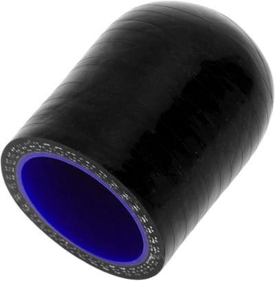 Dailygoods- Slangopzetstuk Siliconen - Zwart/Blauw - Binnendiameter 25 mm - Lengte 30 mm - Hoge Temperatuur Weerstand - Meerlaags Geweven Stof - Slangmondstuk