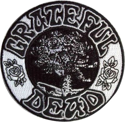 Grateful Dead - Black & White Bertha Circle Patch - Zwart/Wit