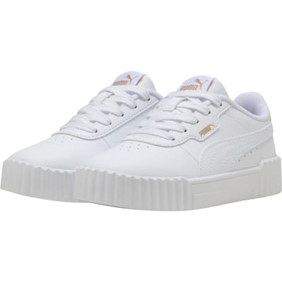 PUMA Carina 3.0 PS Meisjes Sneakers - PUMA White-PUMA Gold