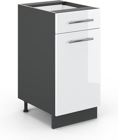 Vicco Fame-Line Keukenonderkast – 40 cm zonder werkblad Wit Hoogglans