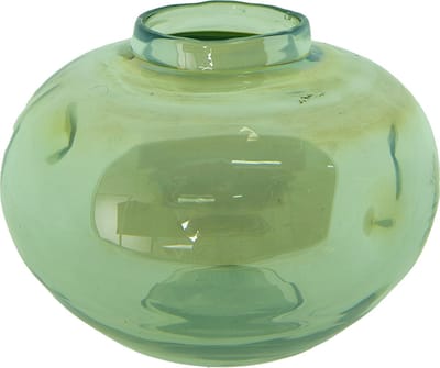 Clayre & Eef Vaas Ø 15x11 cm Groen Glas