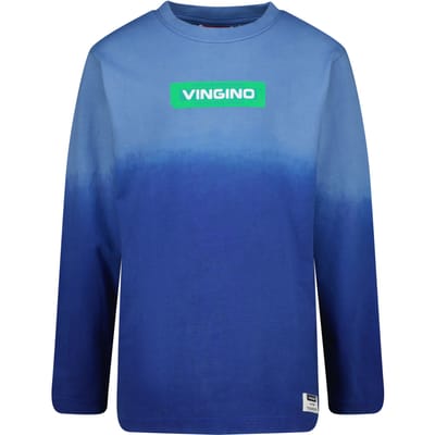 Vingino Boys Jolk T-shirt Dolomite Blue Maat: 12 | T-Shirts Outlet | Unisex | Blauw