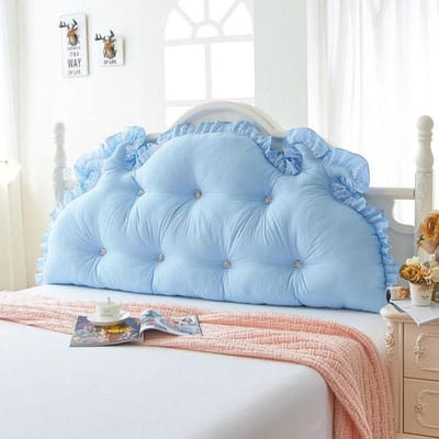Effen Kleur Prinsessen Rugkussen Afneembare Lendensteun Zitkussen Voor Bank Kantrand Bedkussen Voor Woonkamer 150x65cm