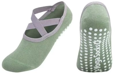 Actie4you® - Yoga sokken Antislip - Pilates sokken - yoga kleding - Dames – One Size – Groen