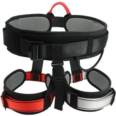 Een Aerial Yoga Riem Bungee Vitaliteitsriem Hangende Dans Fitness Hulpmiddel Binnen Yoga Studio Bungee Touw Zwart en Rood Riem Rugondersteuning 1 stuks zwart