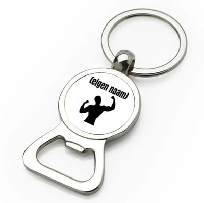 Akyol - fitness man met eigen naam flesopener - Fitness - atleten/sport liefhebbers - sport - fitness - bodybuilder - verjaardag - cadeau - kado - 9 bij 3 cm