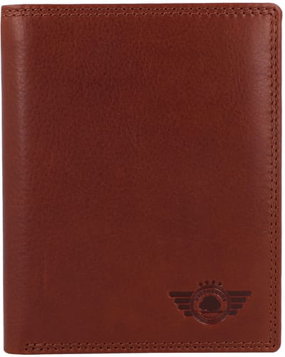 Greenburry Vintage Portemonnee RFID-bescherming Leer 10 cm - Jongens - Horizontaal - natur