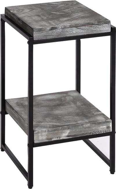 Bloementafel MCW-K71, bloemenplank bijzettafel plantenplank, MVG-gecertificeerd MDF metaal ~ donkergrijs, 61cm
