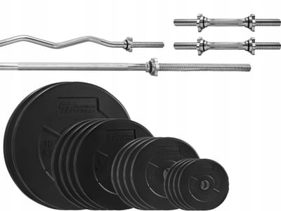 Platinum Fitness Halterset 75 kg met Halters en Schijven