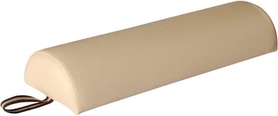 ZenGrowth® Massagetafel Knierol Halfrond groot – Beige – 66 cm x 22.5 cm – Rolkussen – Kniekussen – Handige ritssluiting – Comfortabel - Hygiënisch