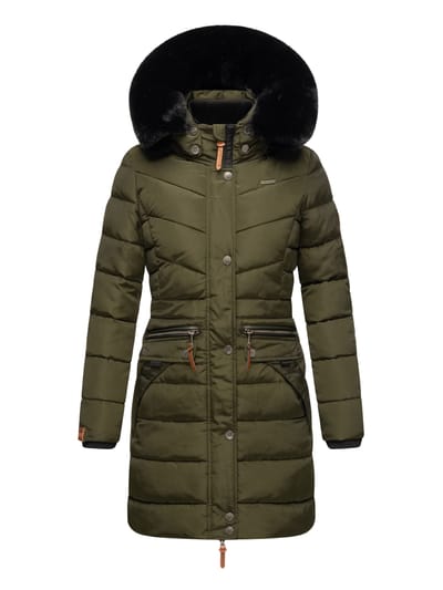 Navahoo Dames Winterjas Paula – Extra Warm, Waterafstotend & Met Afneembare Bontkraag