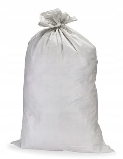 ToolSpace Polypropyleen Geweven Zakken (Wit) – 65x105 cm – 50 kg Draagvermogen – Hoge Kwaliteit 83g/m²