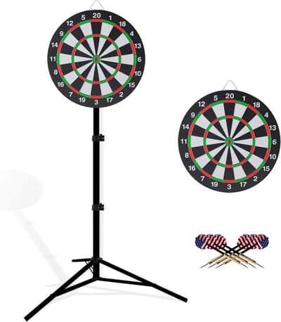 Dartbord Standaard met Inclusief Backing Board: Dart Ophangsysteem voor Thuis