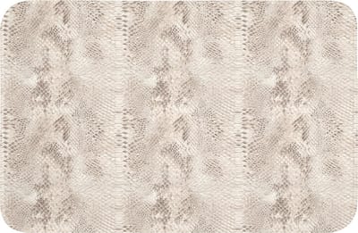 Badmat 60x40 cm - Antislip - Slang - Patroon - Beige - Badmatten voor badkamer - Badkamermat - Douchemat - Badkamer mat
