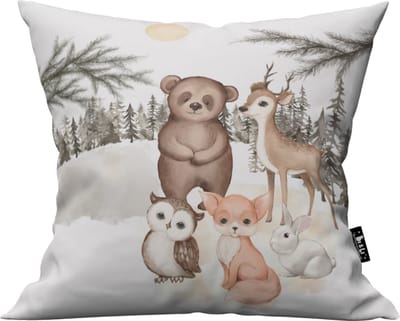 kussen Magic forest- bosdieren- kinderkamer-kinderkamerdecoratie-kinderkameraccessoires