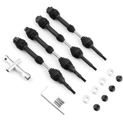 4 Stuks Achterste Aandrijfas Stalen Aandrijfas CVD Vervanging voor Trax Slash Rustler Hoss Stampede VXL