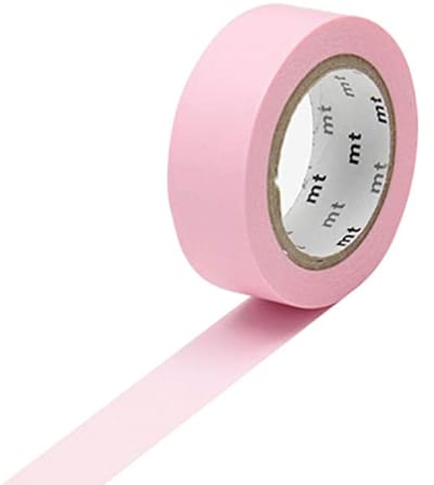 Effen roze masking tape 1,5 cm voor scrapbooking en knutselen