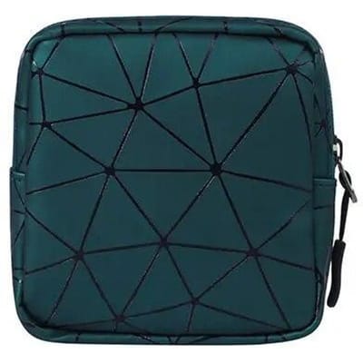 Nouveau sac de rangement pour serviettes hygiéniques, mignon et portable pour les filles, avec un sac pour ranger les serviettes hygiéniques et un sac mensuel pour les femmes vert