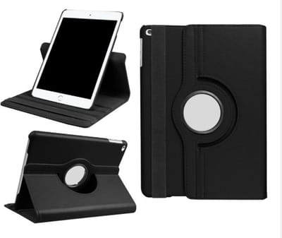 Luxe tablet hoes - geschikt voor Ipad 5e generatie - 9.7 inch - 360 graden draaibare bookcase - Zwart