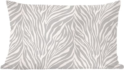 Sierkussens - Kussentjes Woonkamer - 60x40 cm - Zebra - Motief - Grijs
