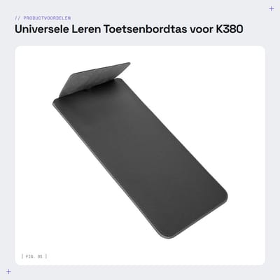 Dailygoods - Universele Leren Toetsenbordtas voor K380 Toetsenbord
