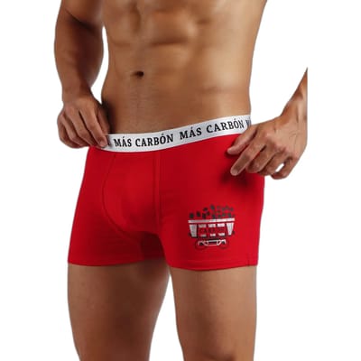 Elastische katoenen boxershort Admas Carbón