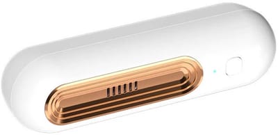 Luchtreiniger - Air purifier - 1 gouden mini-luchtreinigers - 14.5*4.3 cm -Stille werking - 2 werkmodi - sterilisatie en deodorisatie - Geschikt voor koelkasten, keukens, kasten, kamers, huisdieren en auto's