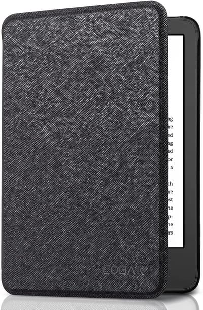 Lichtgewicht Kindle Hoes voor 6 inch e-reader met Auto Slaap/Waakfunctie - Zwart